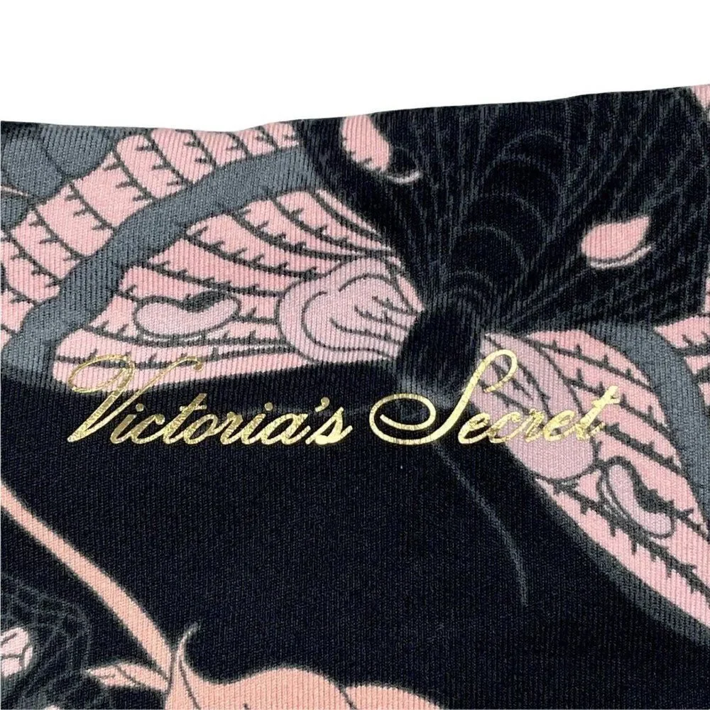 Victoria's Secret Incredible Essential Lace Up Legging Black Floral - Picture 5 of 11